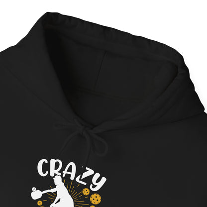 Women's Funny Pickleball Hoodie - Crazy Pickleball Girl