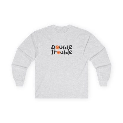 Women's Durable Pickleball Long Sleeves top - Double Trouble Gray