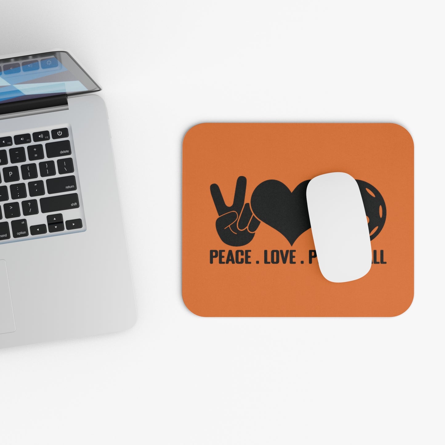 Pickleball Cheerful Mouse pad - Peace. Love. Pickleball