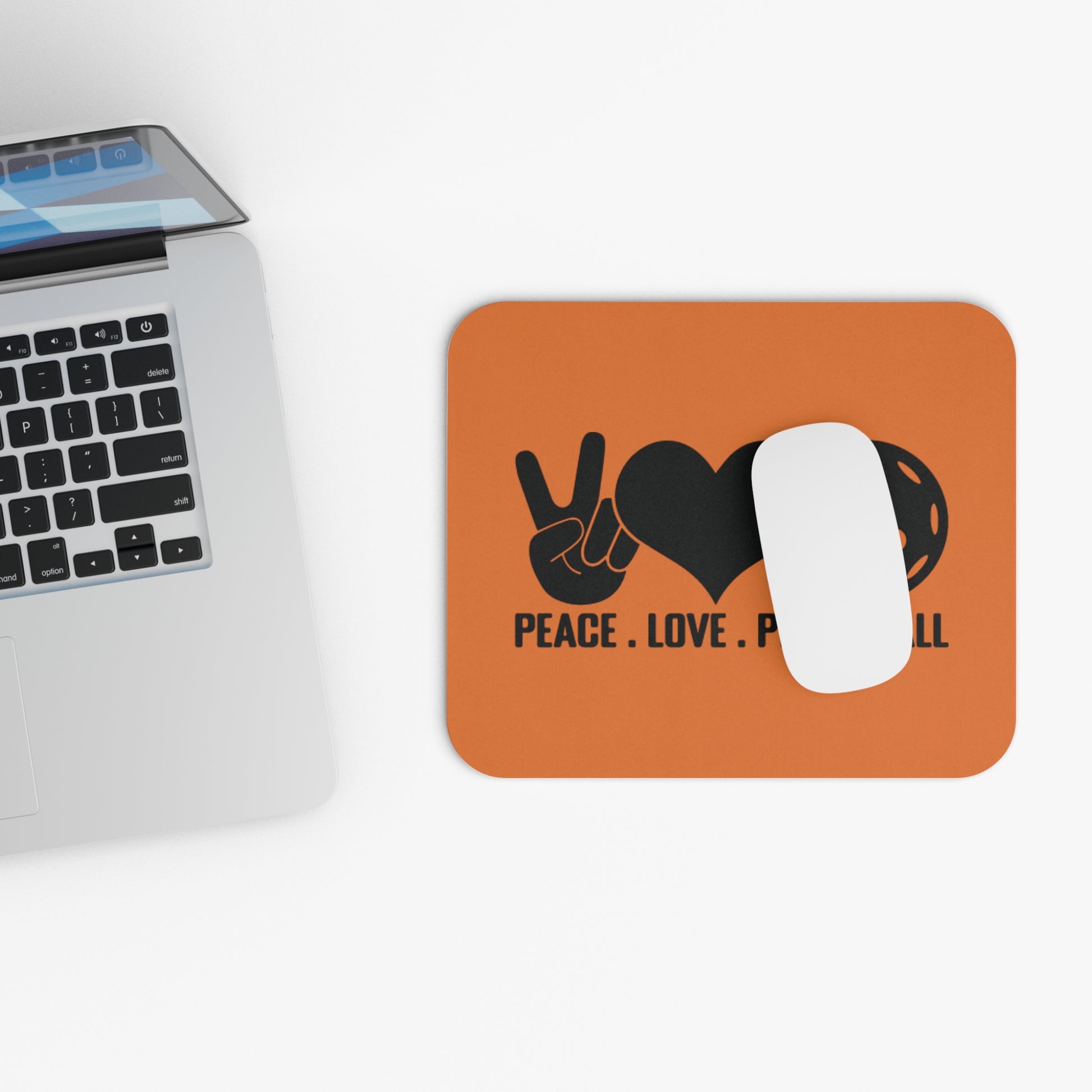Pickleball Cheerful Mouse pad - Peace. Love. Pickleball