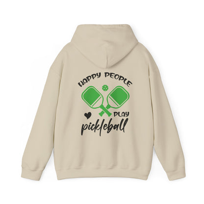 Women's Lightweight Pickleball Hoodie - Happy People Play Pickleball