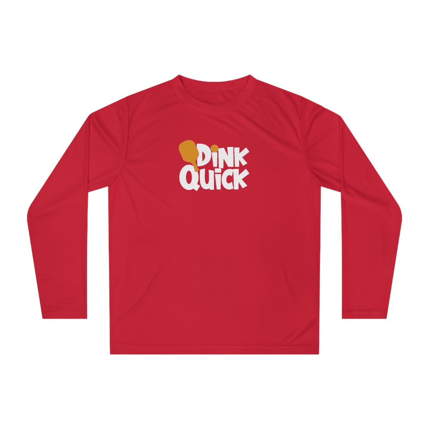 Men's Stylish Pickleball Long Sleeves top - Quick Dink Red