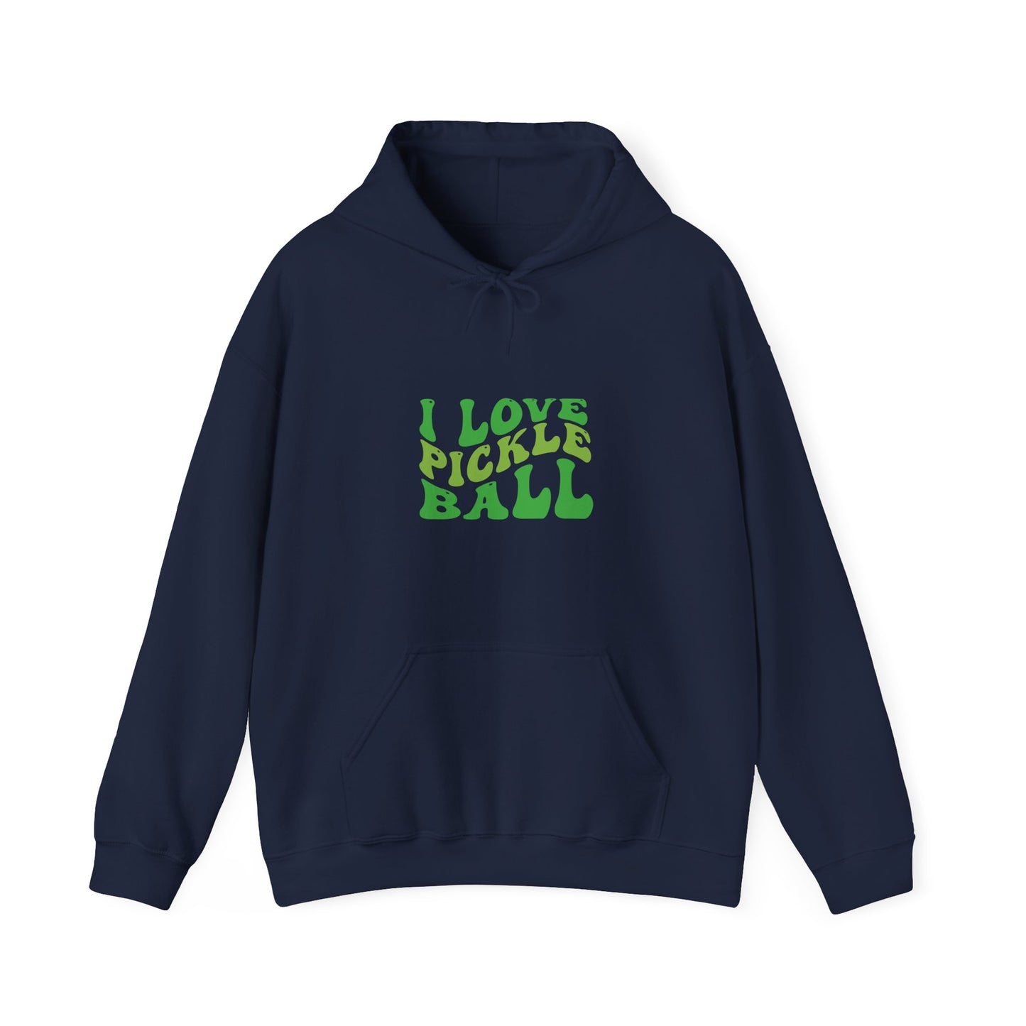 Men's Stylish Pickleball Hoodie - I Love Pickleball