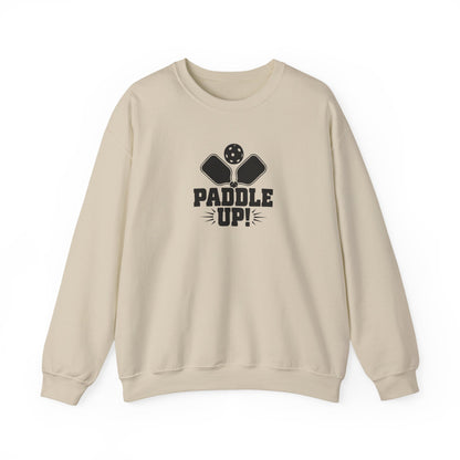 Women's Comfy Pickleball Sweatshirt - Paddle Up Beige