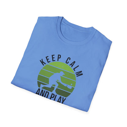 Men's Stylish Pickleball T-shirt - Keep Calm and Play