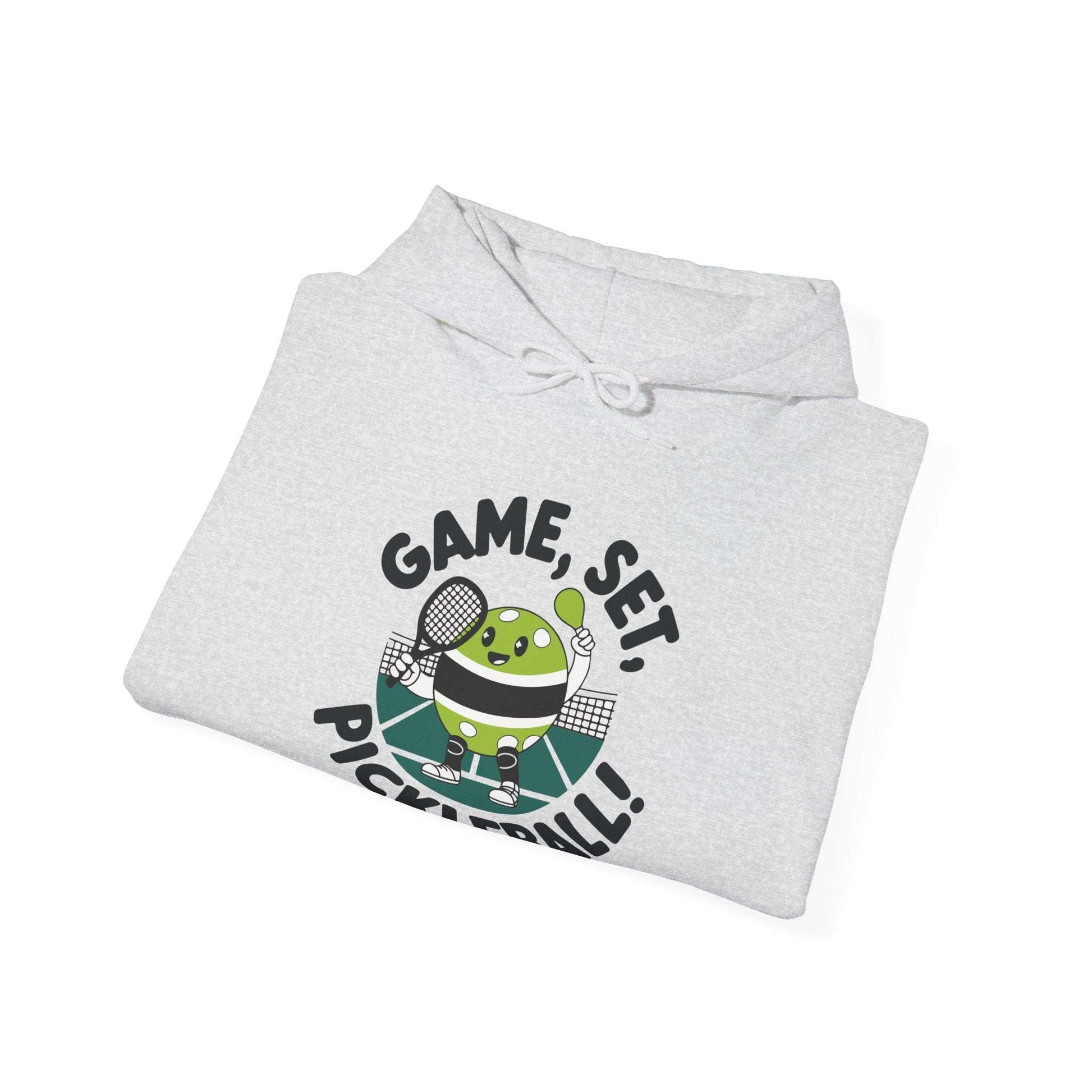 Men's Cute Pickleball Hoodie - Game, Set, Pickleball