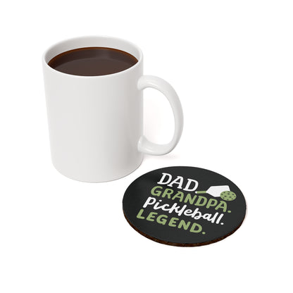 Pickleball Practical Cork Coaster - Dad Grandpa Pickleball Legend
