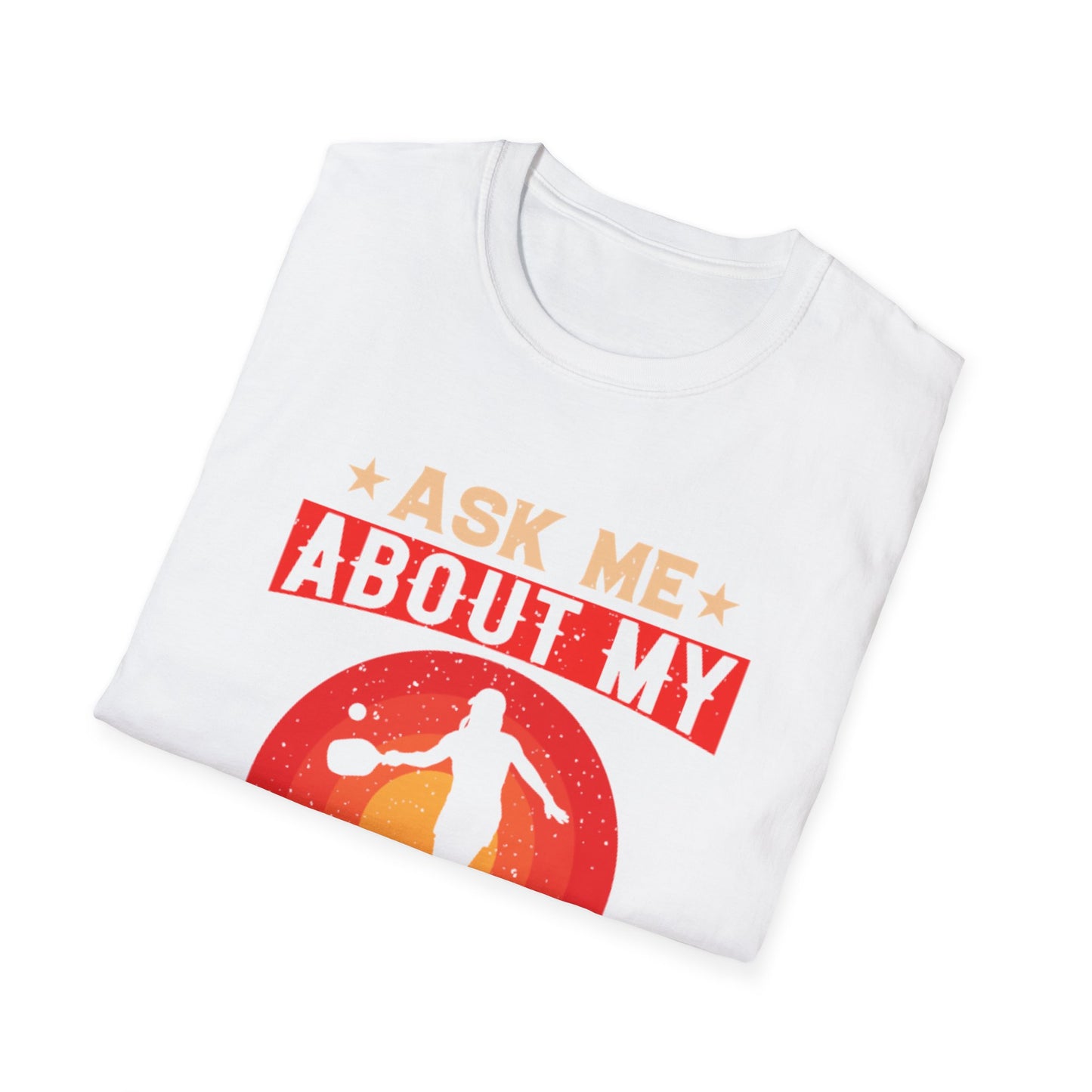 Men's Funny Pickleball T-Shirt - Ask Me About My Pickleball Skills Retro