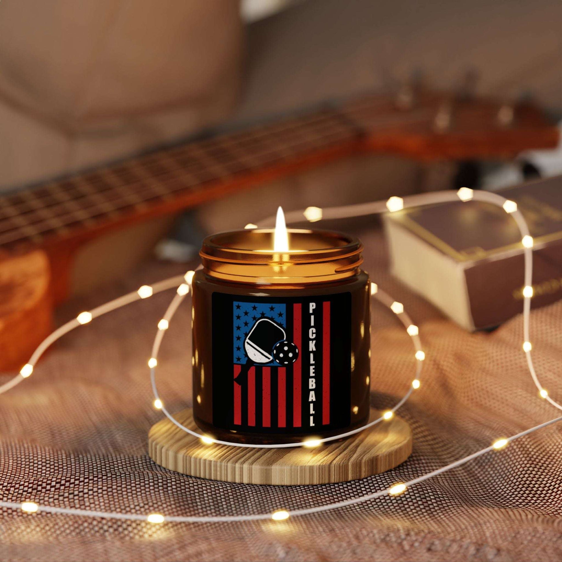 Pickleball Cool Candle - Pickleball with American Flag