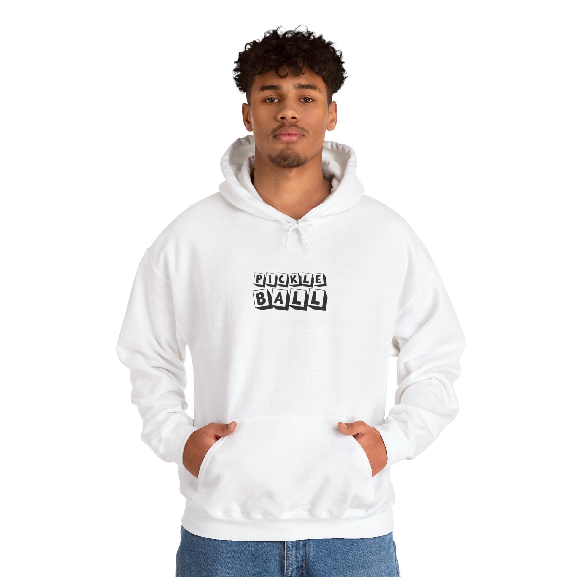 Men's Funny Pickleball Hoodie - Run To Victory, Pickleball Style