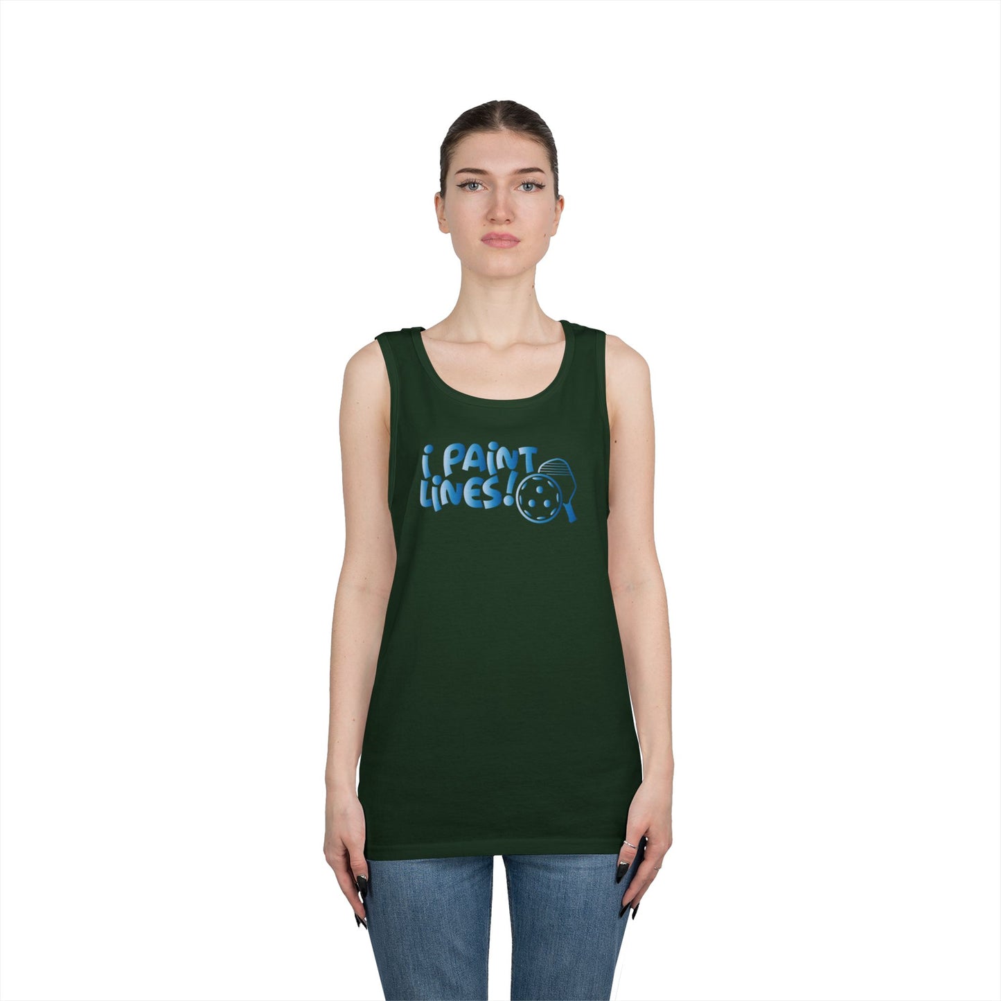Women's Comfy Pickleball Tank Top - I Paint Lines