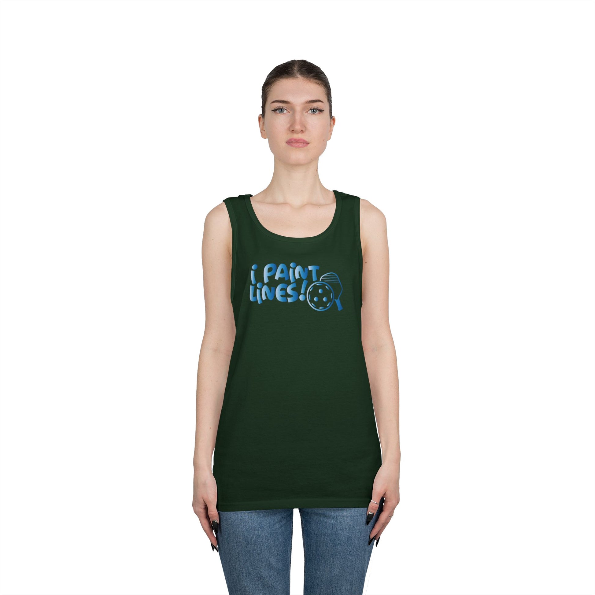 Women's Comfy Pickleball Tank Top - I Paint Lines
