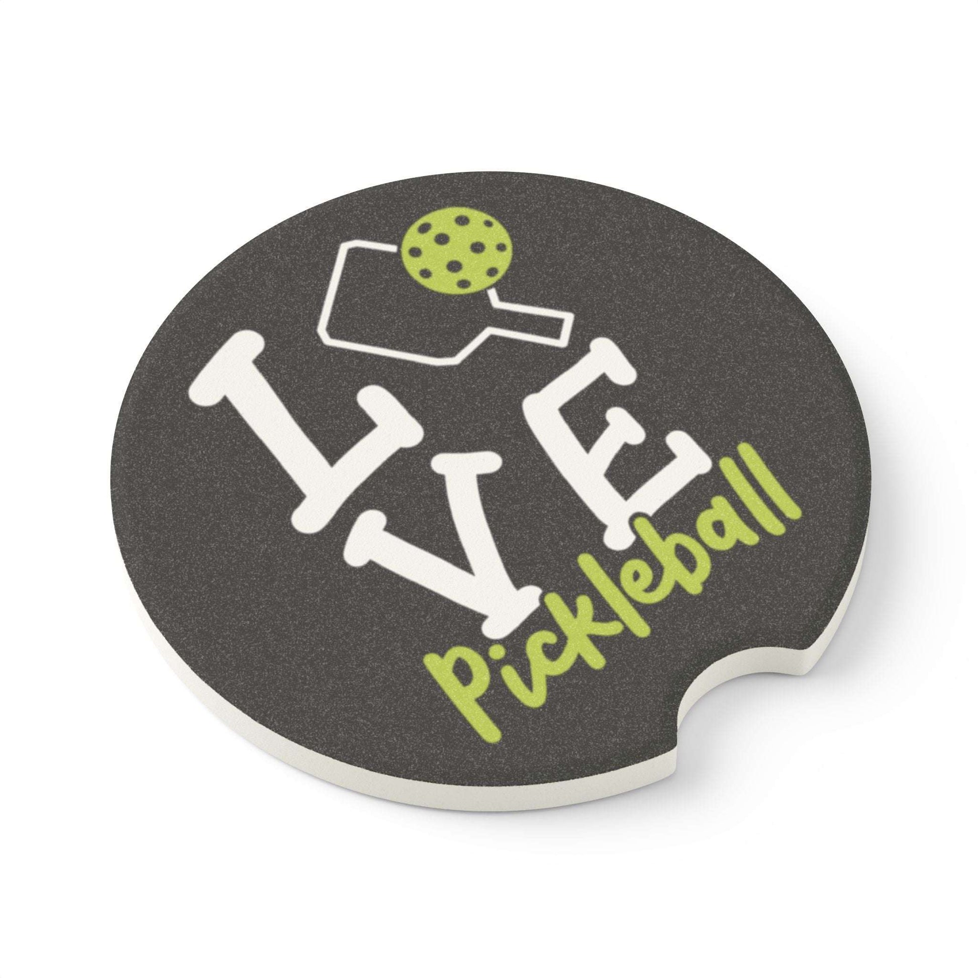 Pickleball Unique Car Coaster - Love Pickleball