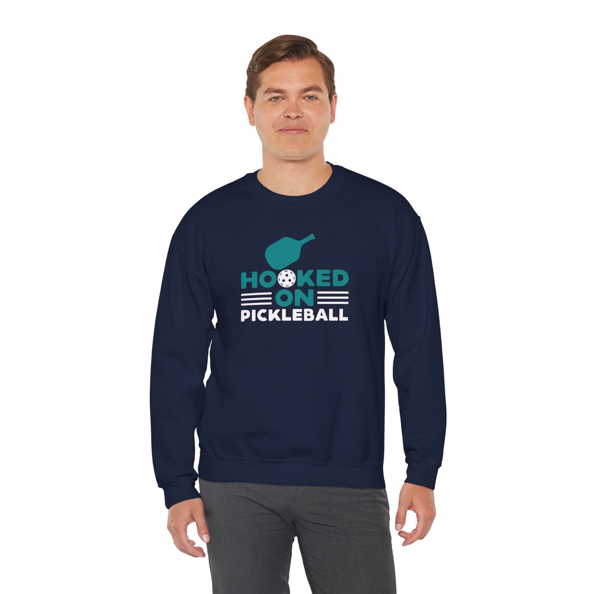 Men's Cool Pickleball Sweatshirt - Hooked on Pickleball