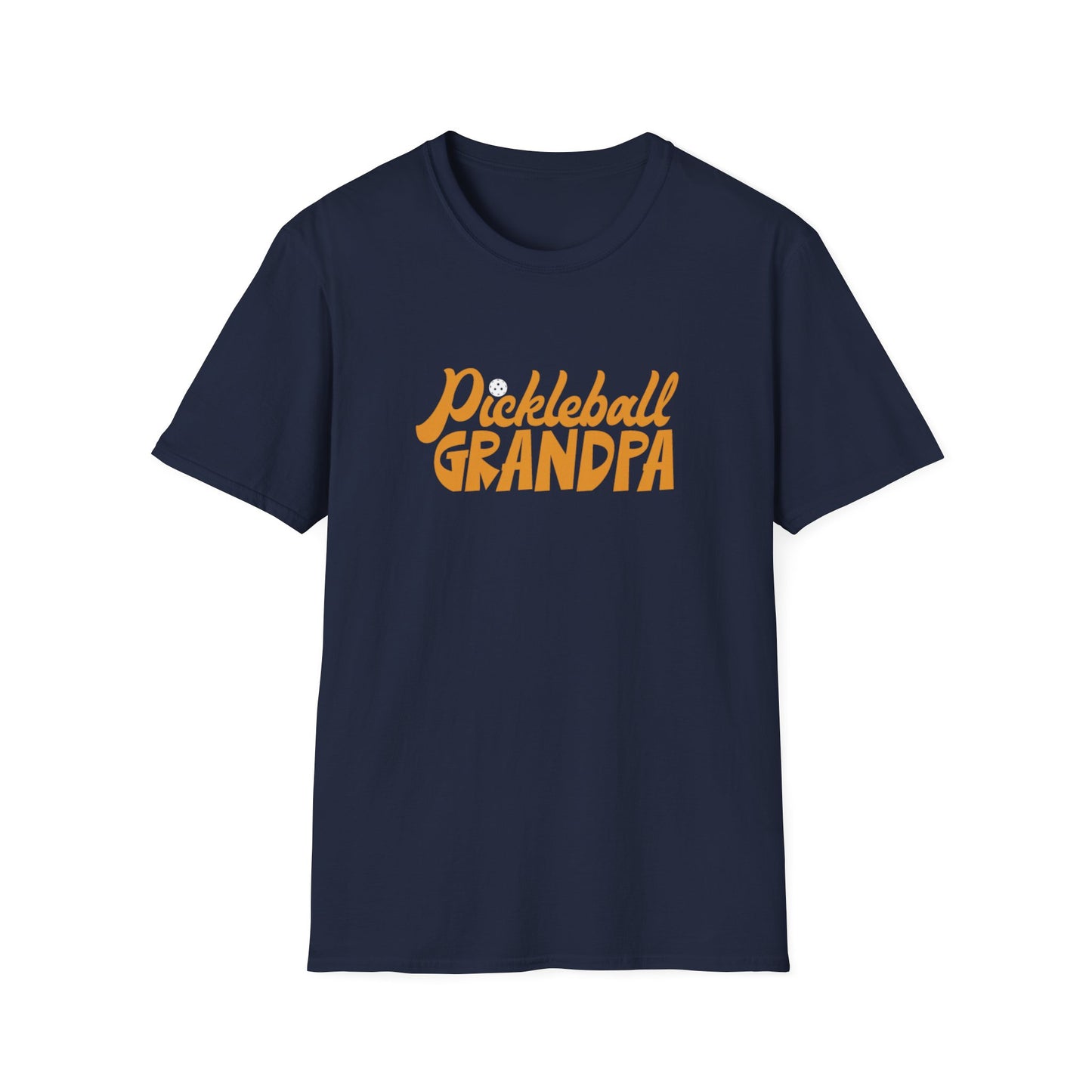 Men's Comfy Pickleball T-shirt - Pickleball Grandpa Navy
