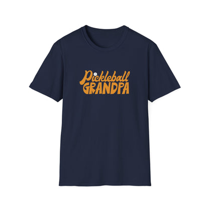 Men's Comfy Pickleball T-shirt - Pickleball Grandpa Navy