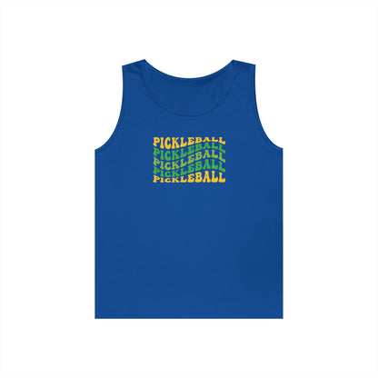 Women's Fun Pickleball Tank Top - Pickleball Wave Royal
