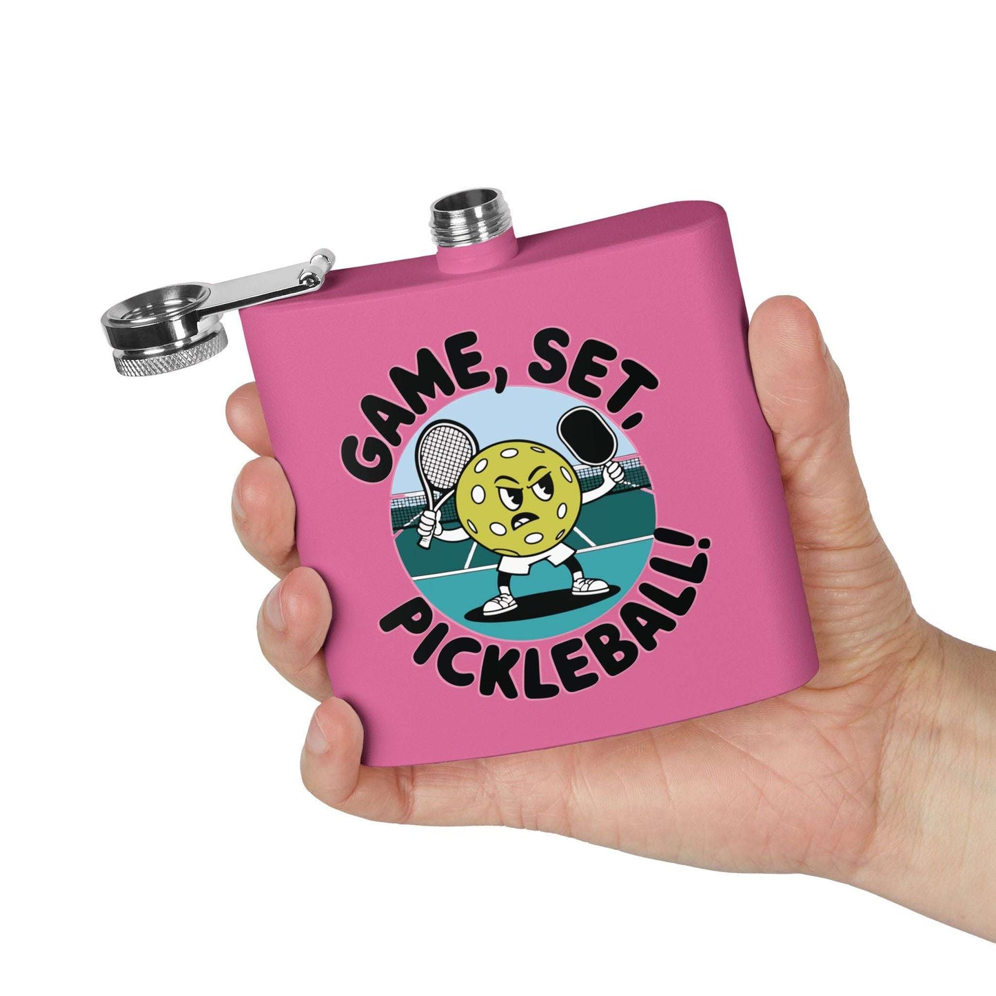 Pickleball Durable Flask - Game, Set, Pickleball