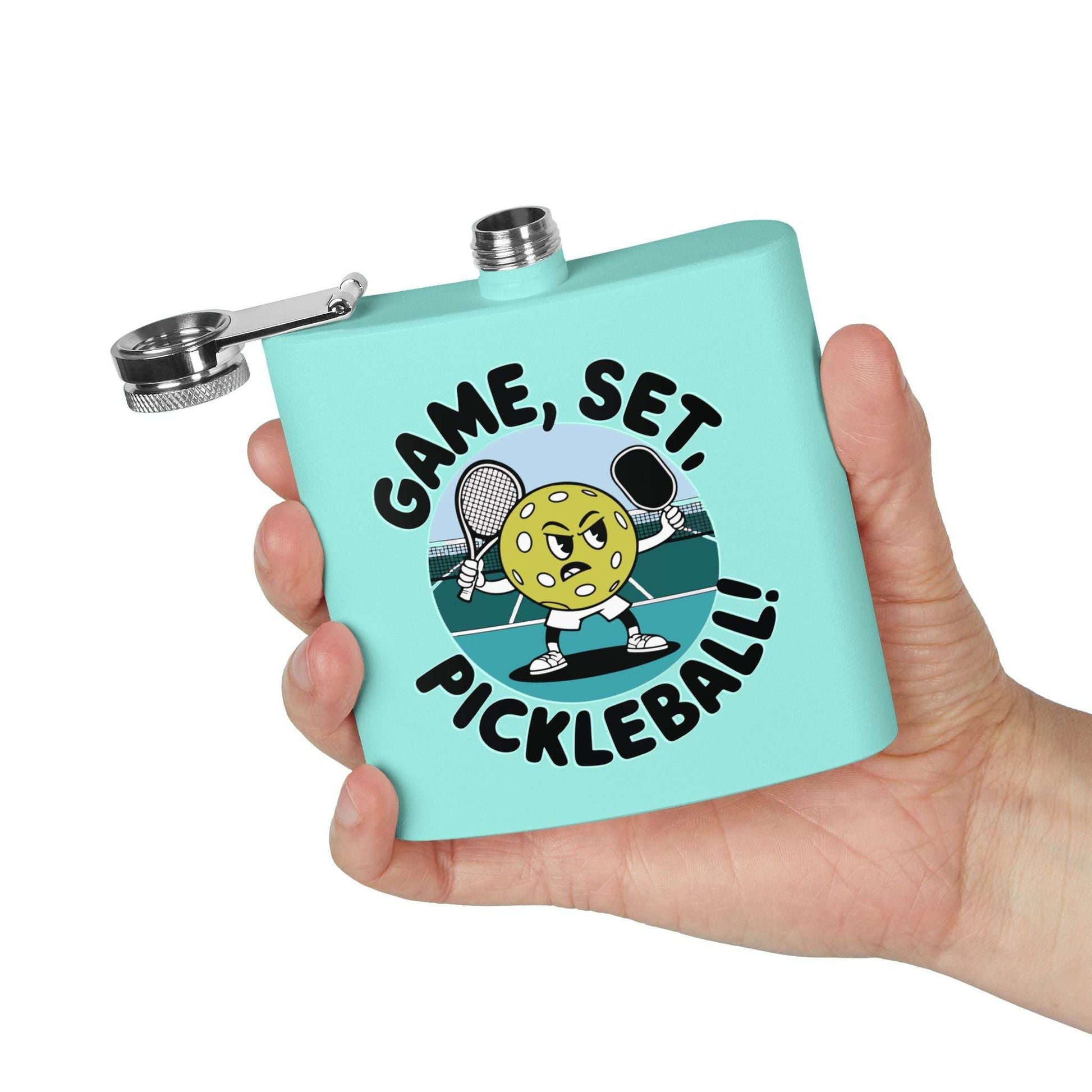 Pickleball Durable Flask - Game, Set, Pickleball
