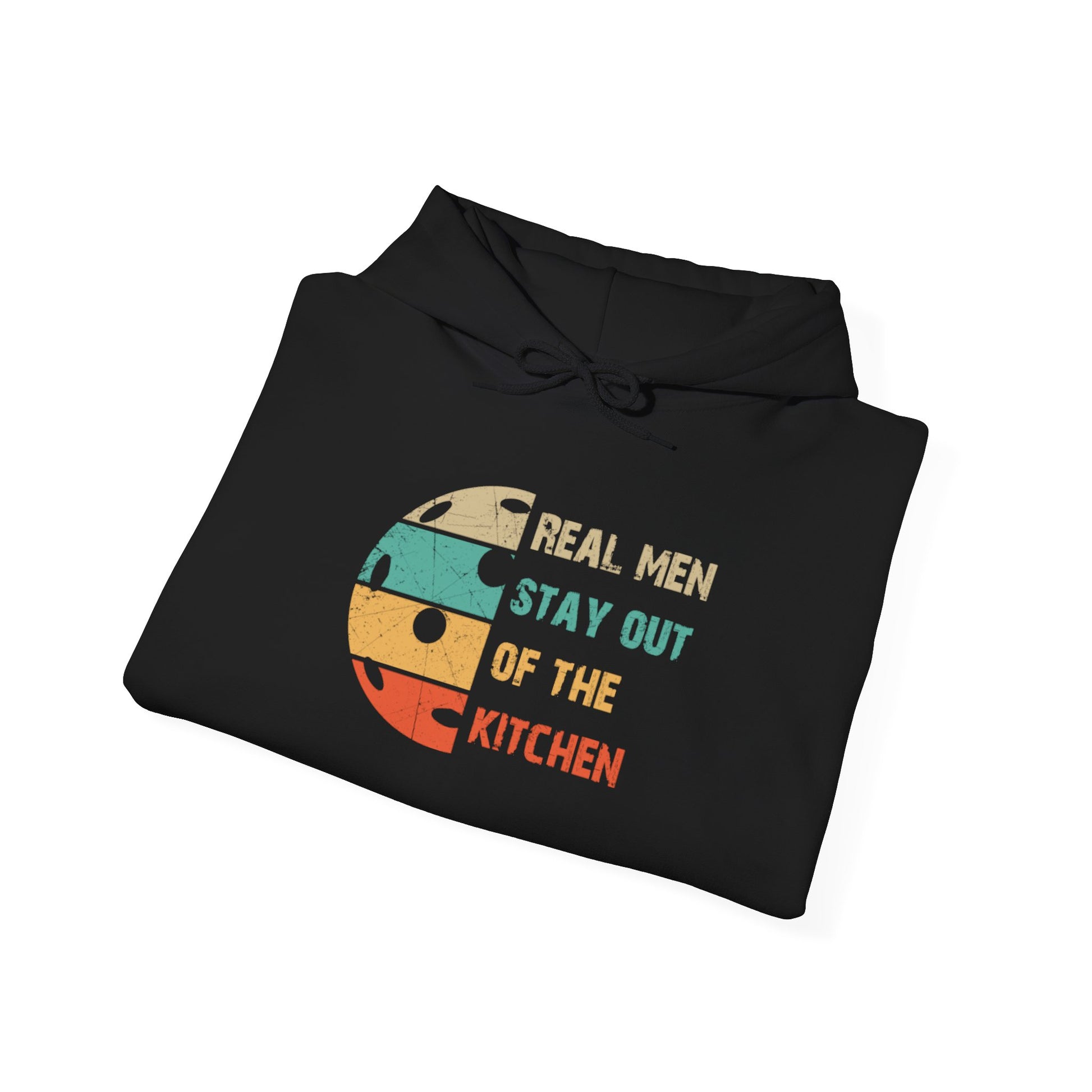 Men's Funny Pickleball Hoodie - Real Men Stay Out of the Kitchen Retro