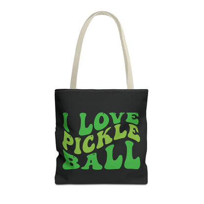 Pickleball Cute Tote Bag - I Love Pickleball Beige