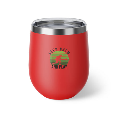 Pickleball Durable Cup - Keep Calm and Play Red