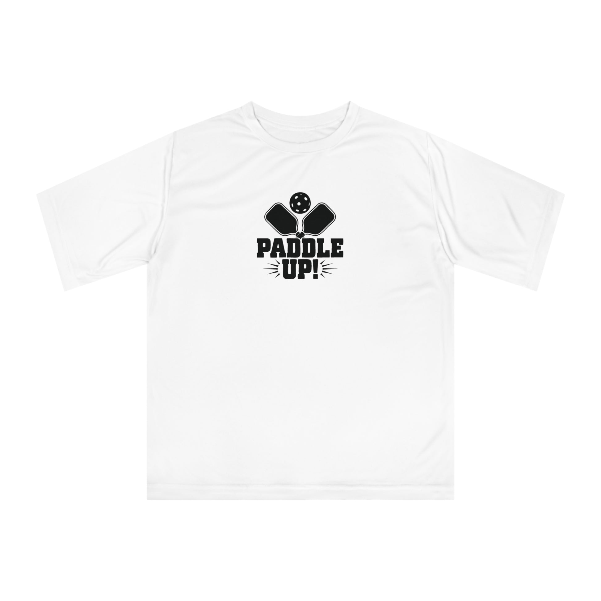 Men's Durable Pickleball T-shirt - Paddle Up White
