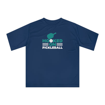 Men's Energetic Pickleball T-shirt - Hooked on Pickleball Navy