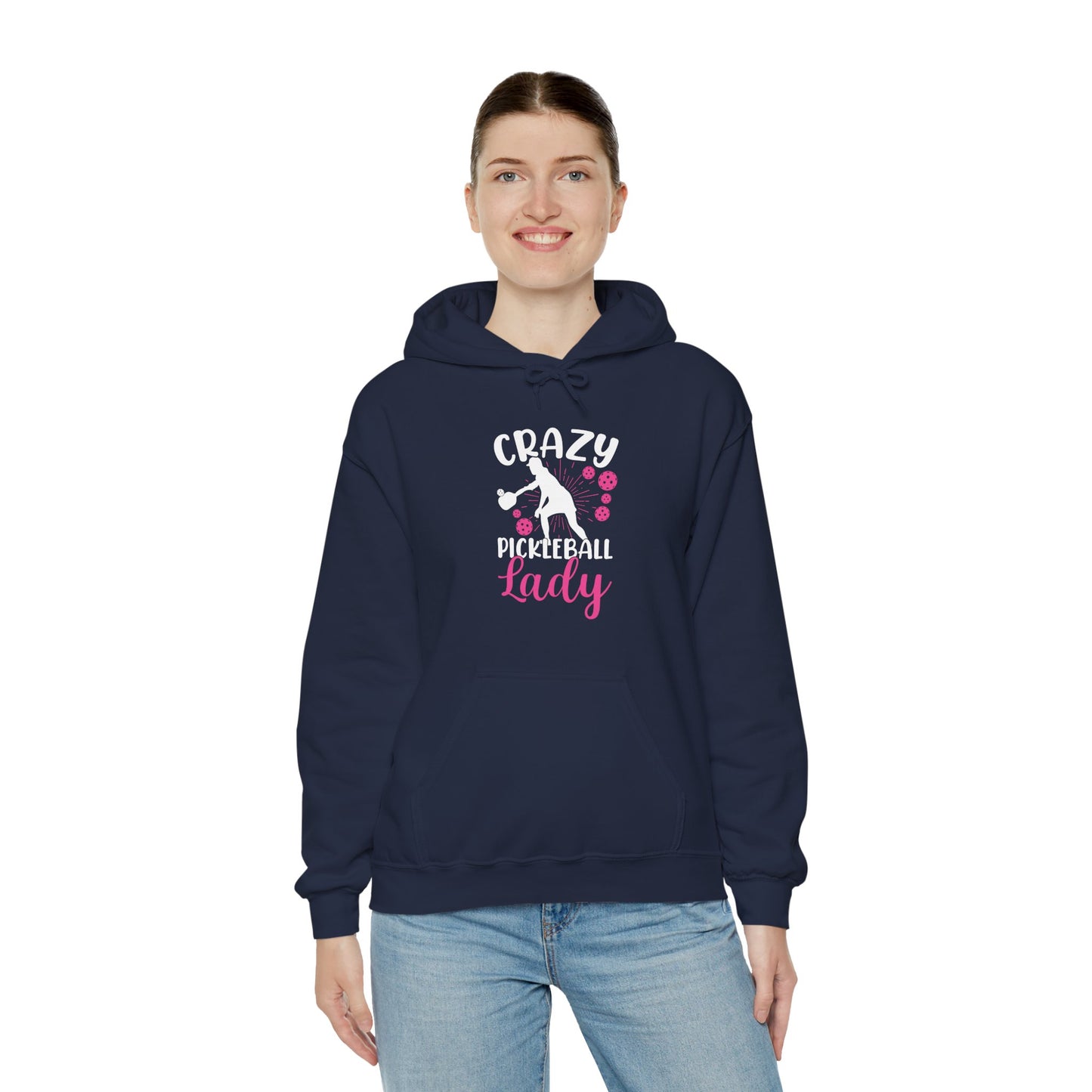 Women's Stylish Pickleball Hoodie - Crazy Pickleball Lady