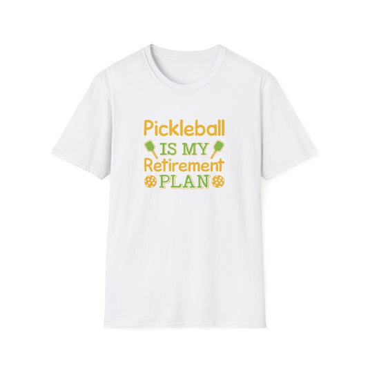 Women's Playful Pickleball T-shirt - Pickleball Is My Retirement Plan White