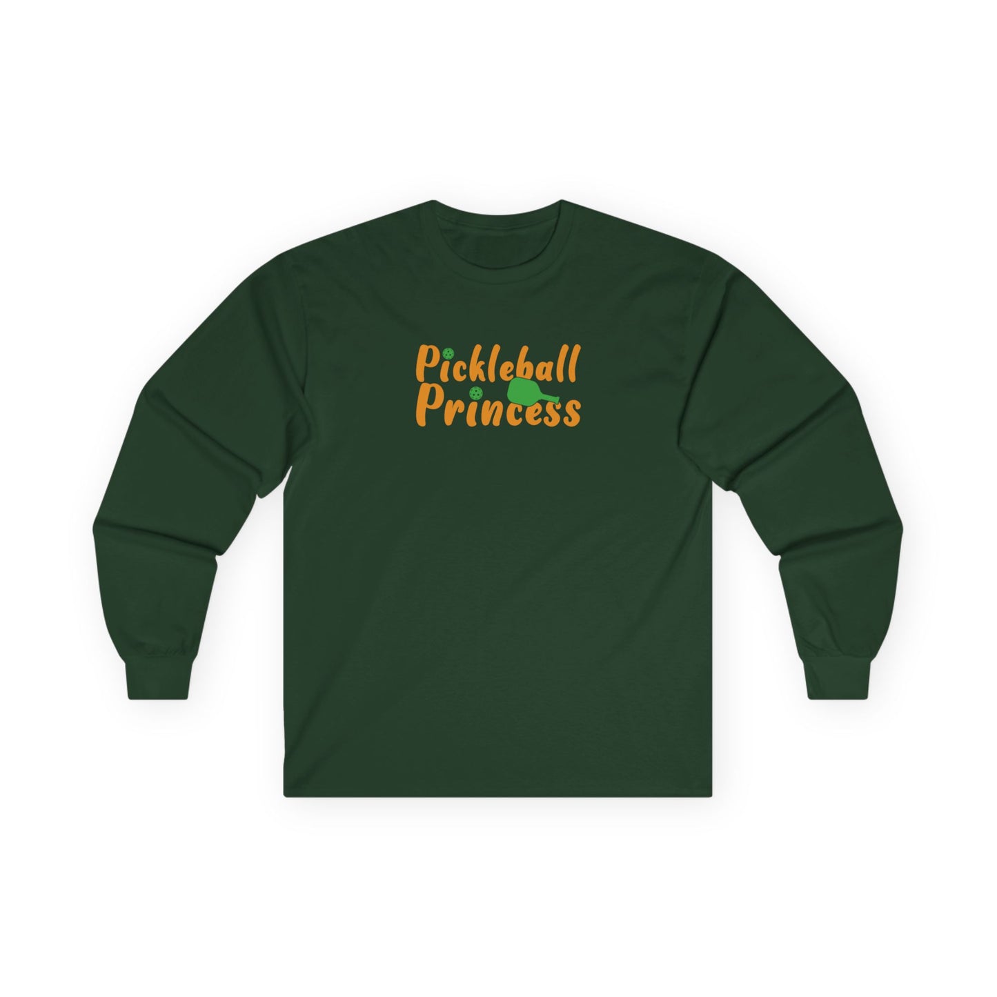 Women's Unique Pickleball Long Sleeves top - Pickleball Princess Green