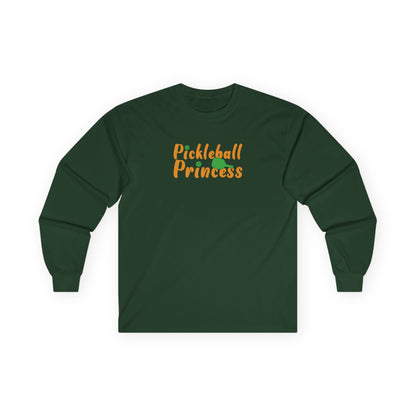 Women's Unique Pickleball Long Sleeves top - Pickleball Princess Green