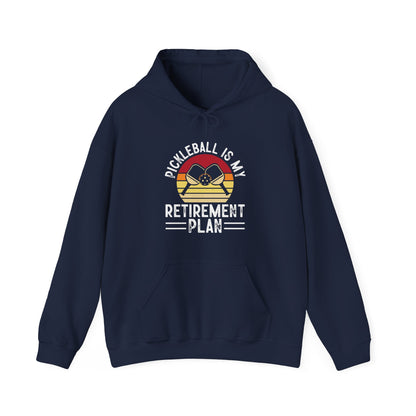 Women's Durable Pickleball Hoodie - Pickleball Is My Retirement Plan Navy