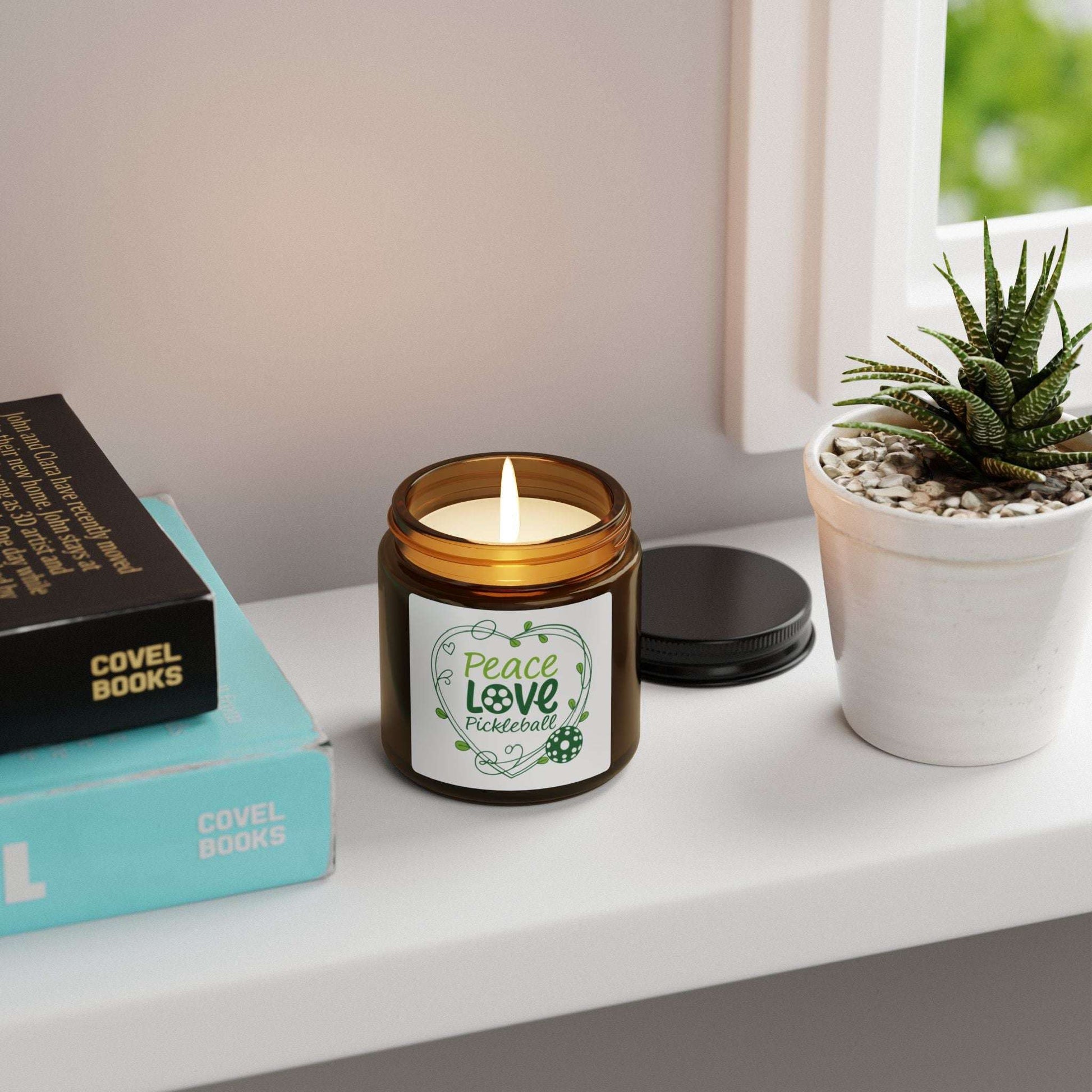 Pickleball Unique Candle - Peace Love Pickleball