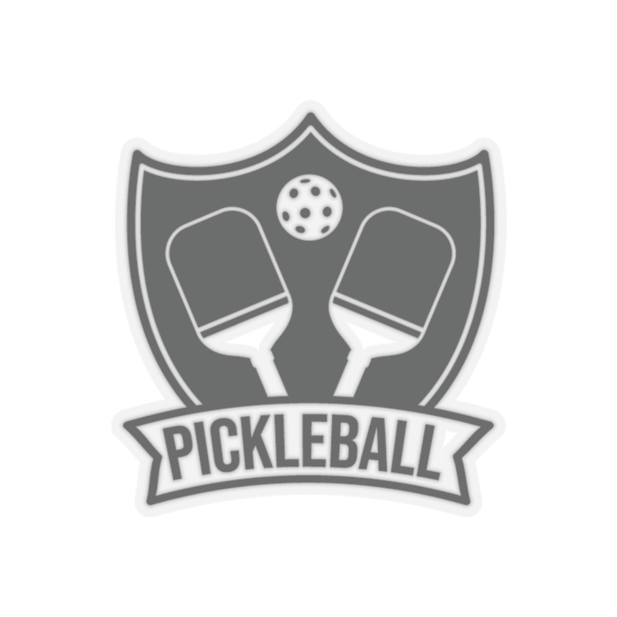 Pickleball Stylish Stickers - Pickleball Logo 2" × 2"