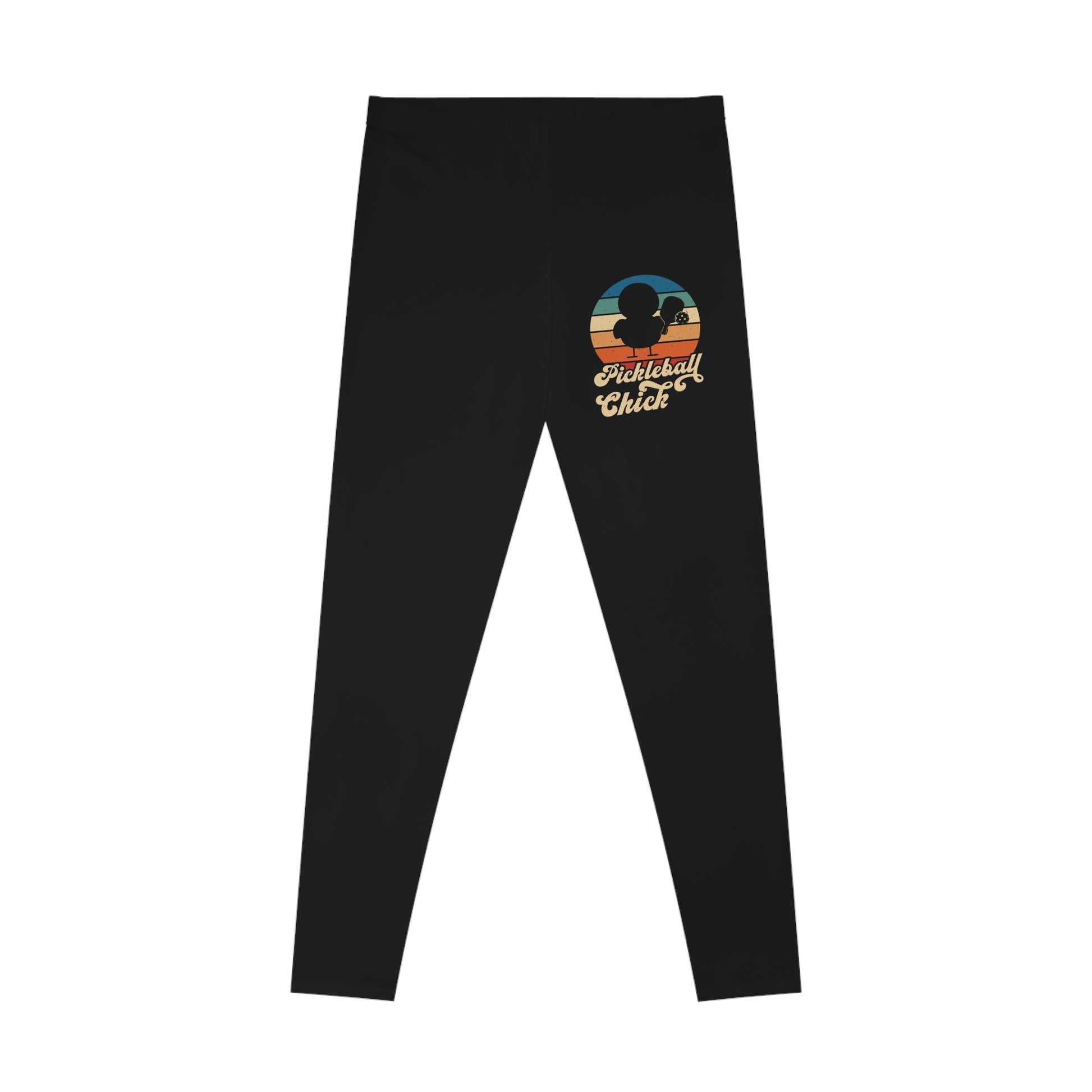 Women's Durable Pickleball Legging - Pickleball Chick Black