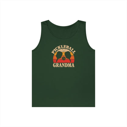 Women's Durable Pickleball Tank Top - Pickleball Grandma Green