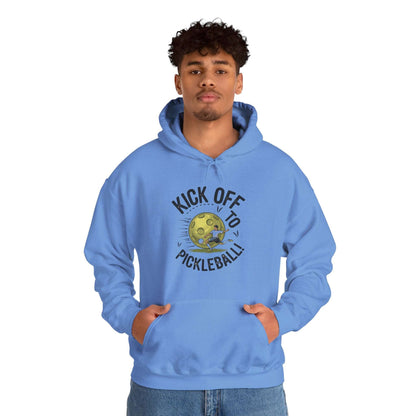 Men's Stylish Pickleball Hoodie - Kick Off to Pickleball