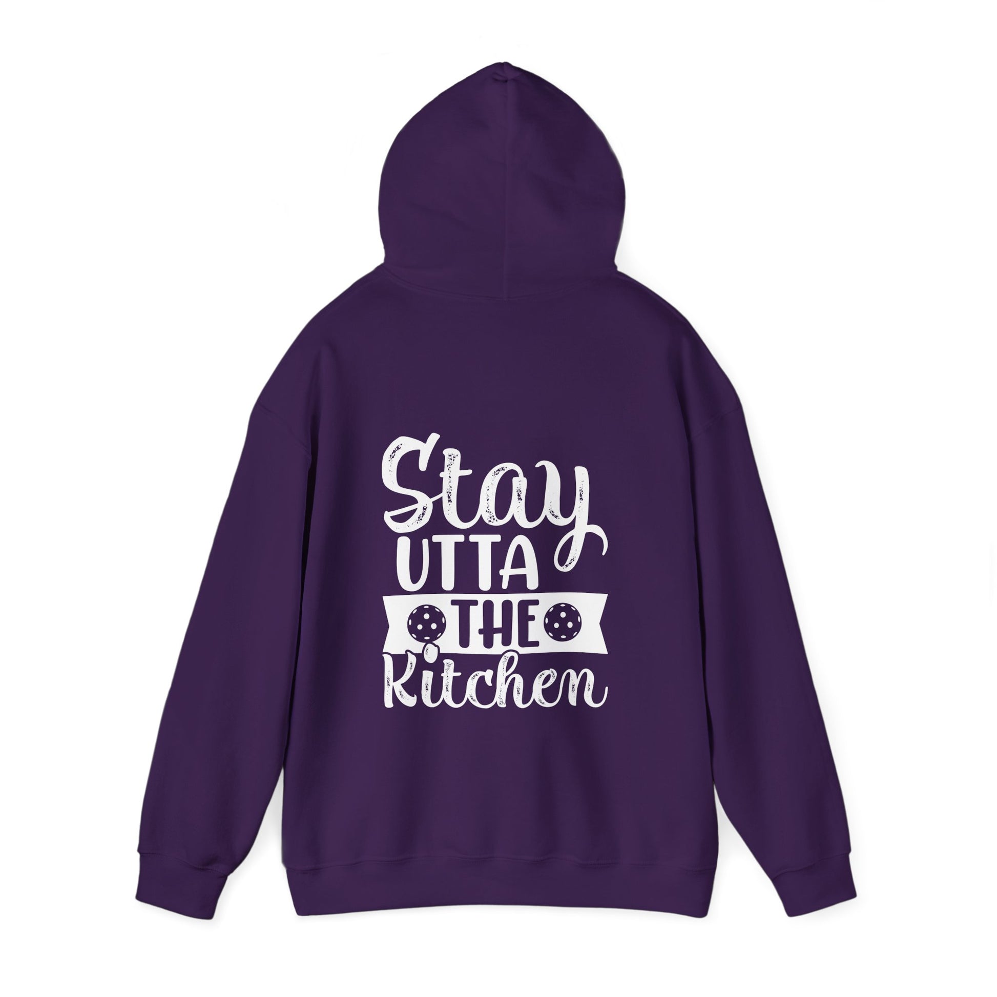 Women's Eye-Catching Pickleball Hoodie - Stay Utta the Kitchen