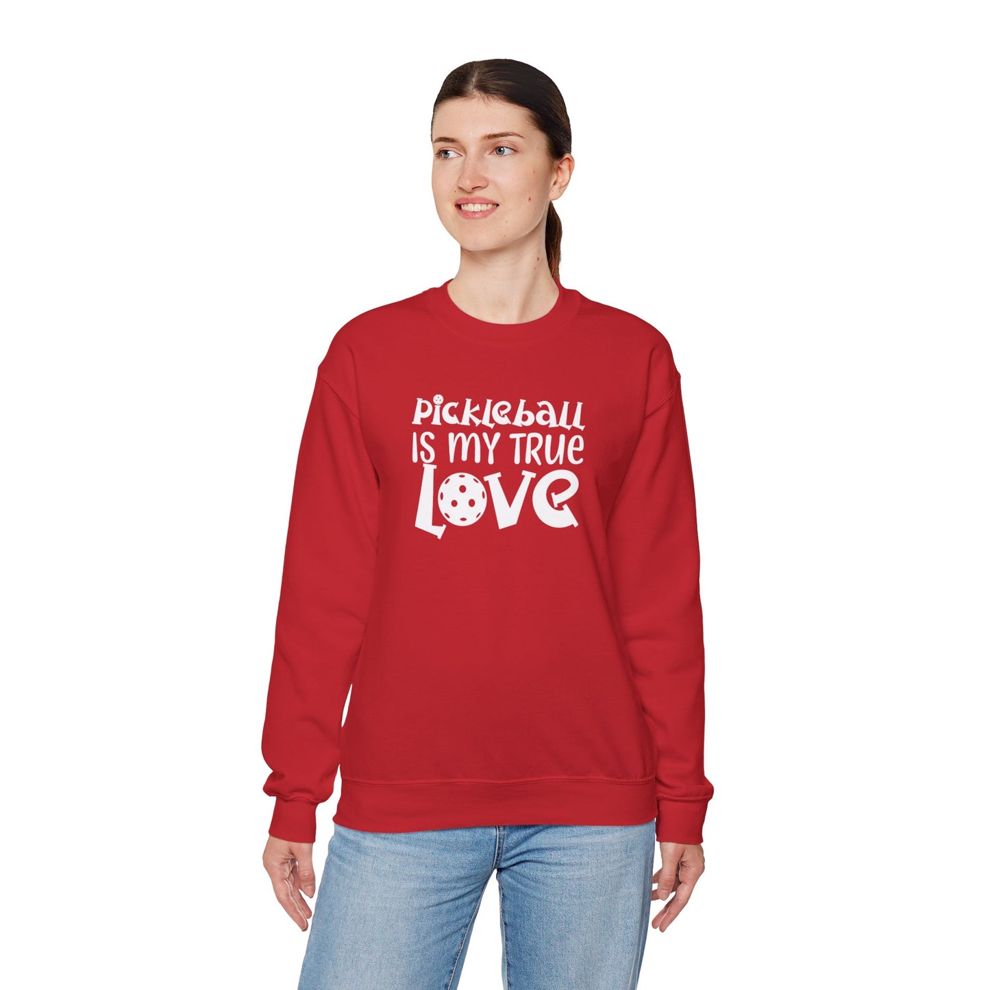 Women's Trendy Pickleball Sweatshirt - Pickleball is My True Love