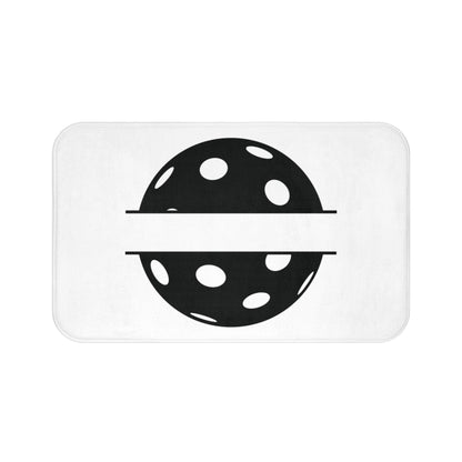 Pickleball Cool Bath mat - Pickle Split White