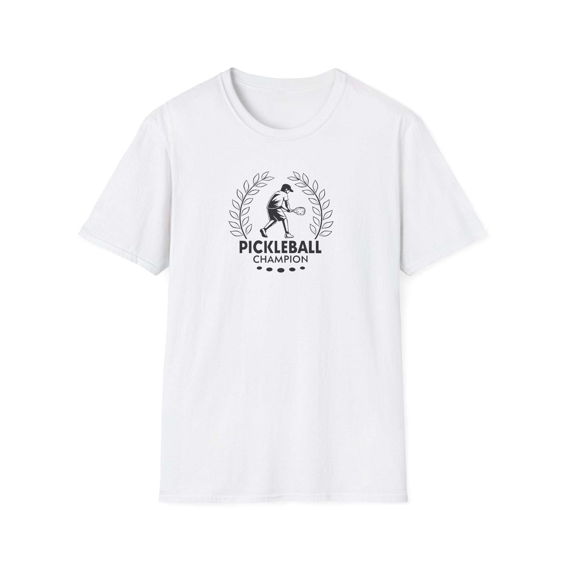 Men's Sporty Pickleball T-shirt - Pickleball Champion White