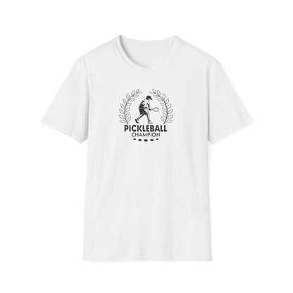 Men's Sporty Pickleball T-shirt - Pickleball Champion White