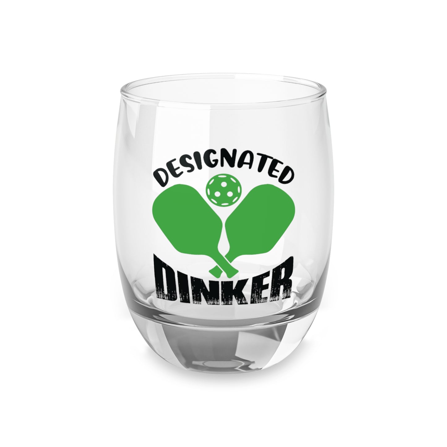 Pickleball Durable Whiskey Glass - Designated Dinker 6oz