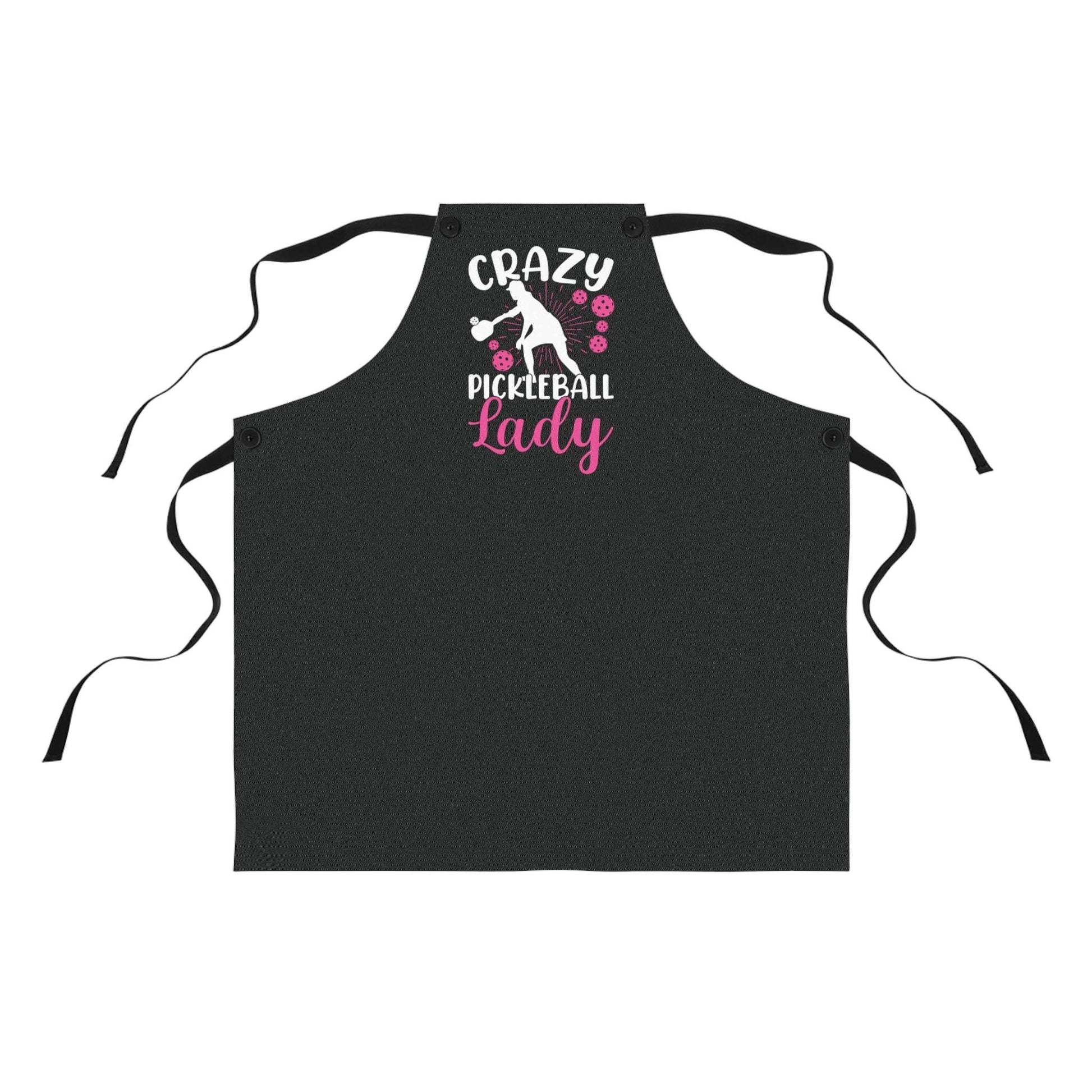 Pickleball Playful Apron - Crazy Pickleball Lady One Size