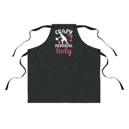 Pickleball Playful Apron - Crazy Pickleball Lady One Size