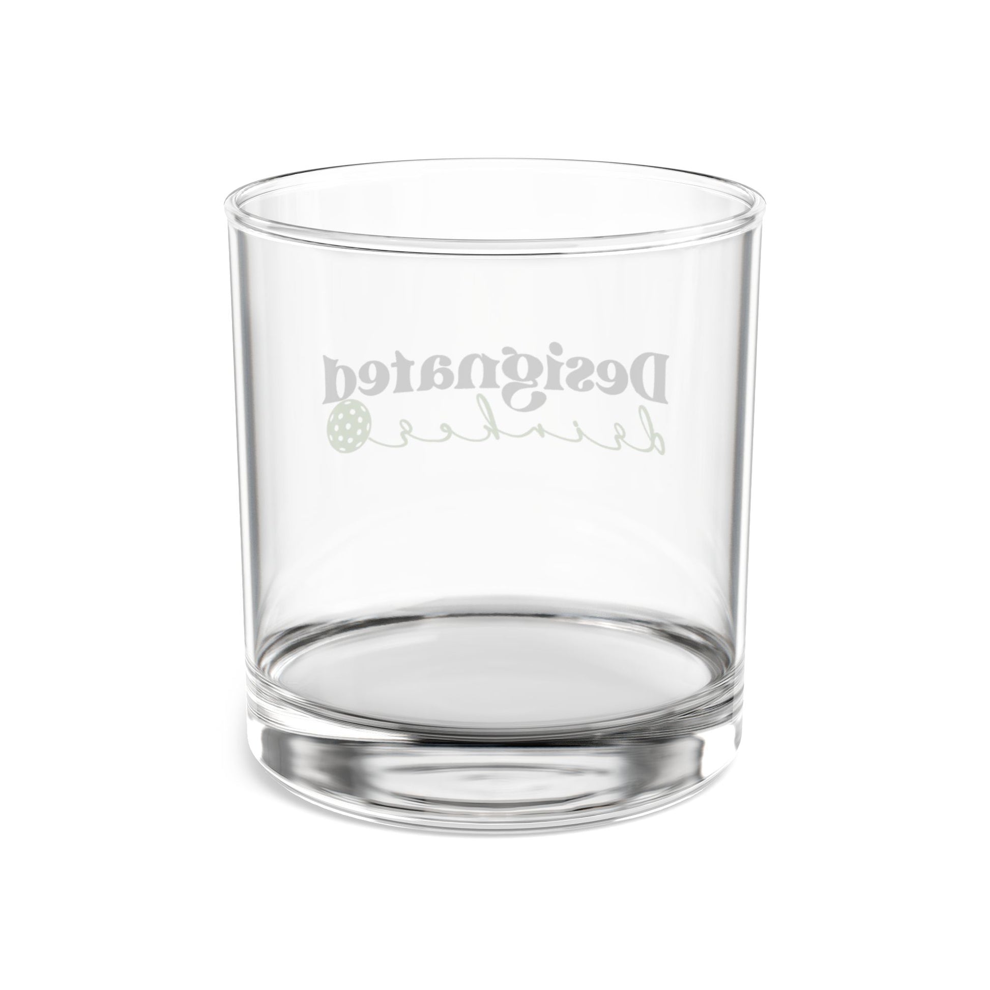 Pickleball Stylish Rocks Glass - Designated Drinker