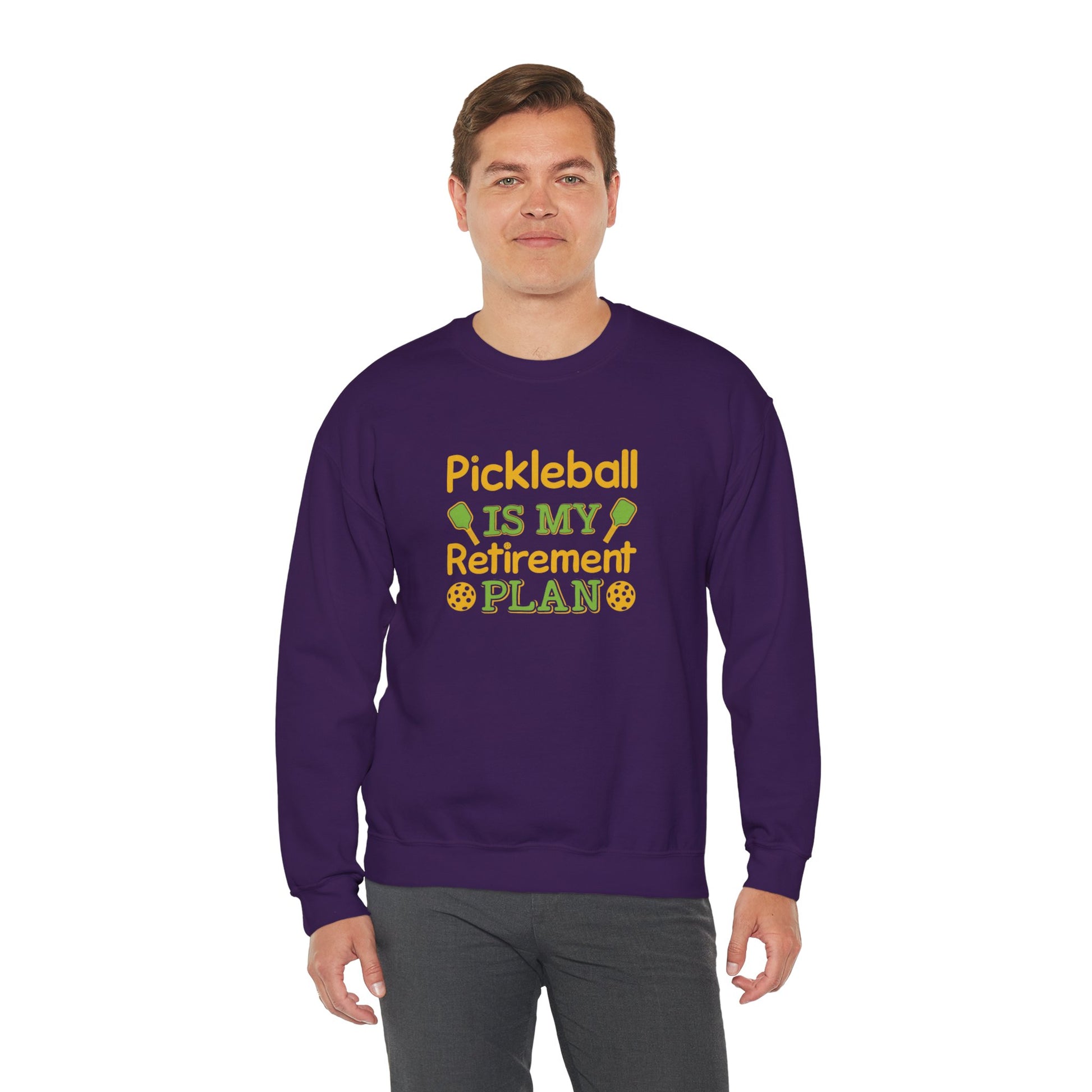 Men's Funny Pickleball Sweatshirt - Pickleball Is My Retirement Plan