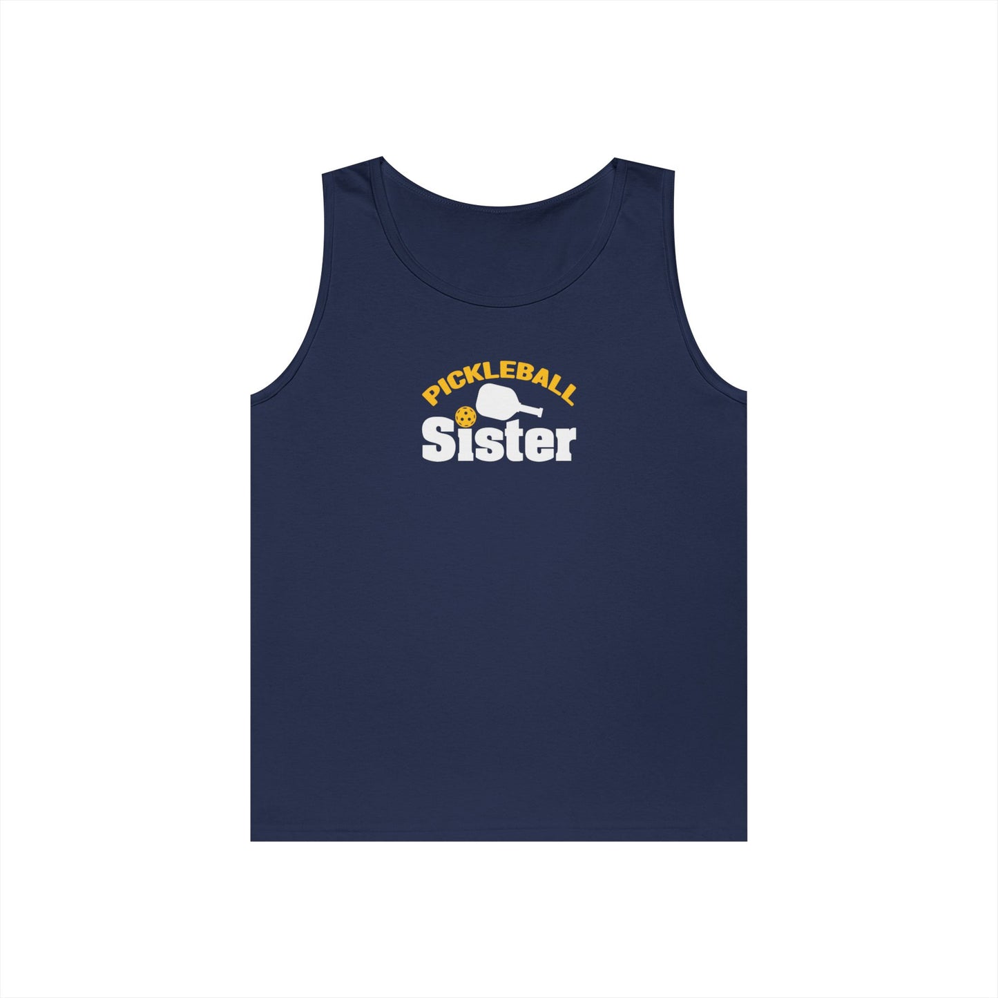 Women's Unique Pickleball Tank Top - Pickleball Sister Navy