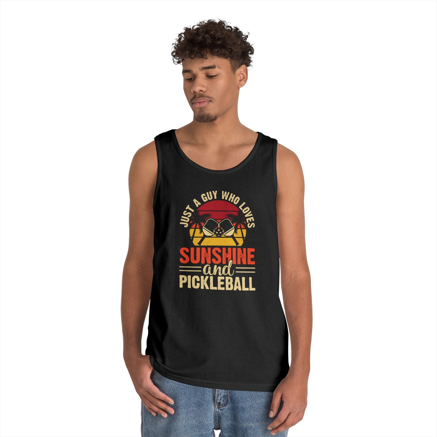 Men's Funny Pickleball Tank Top - Just A Guy Who Love Pickleball